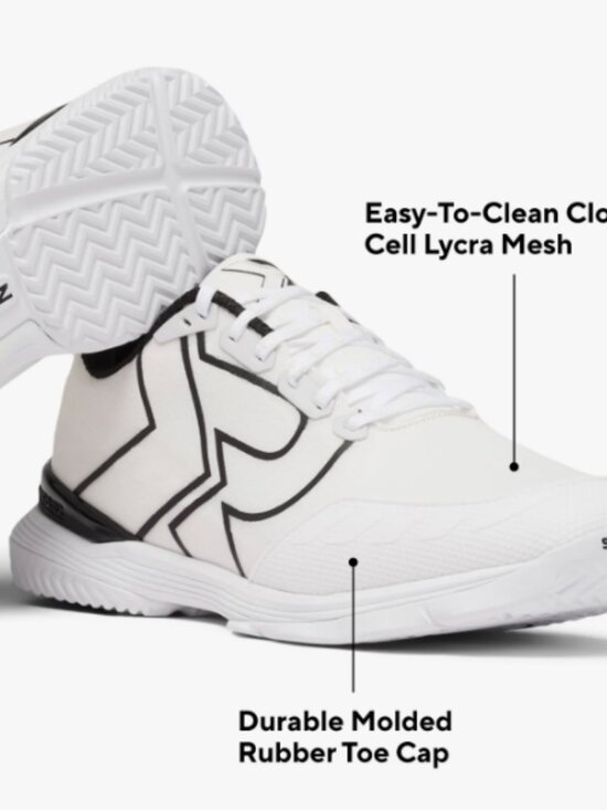 SQAIRZ XRZ Men’s Pickleball Shoes White Black Size 9.5 NWOT main image 7